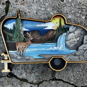 WOODSY CAMPER 15 X 10.5