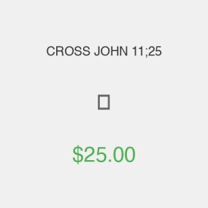 CROSS JOHN 11;25