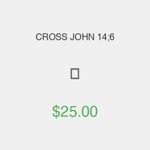 CROSS JOHN 14;6