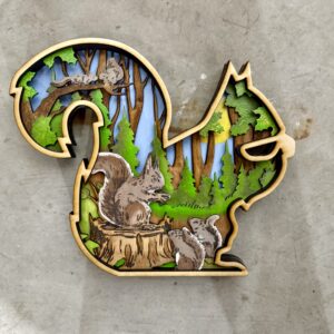 SQUIRREL FAMILY 11X9