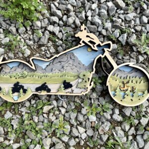 WOODSY MOTOR CYCLE 18 X 9.5